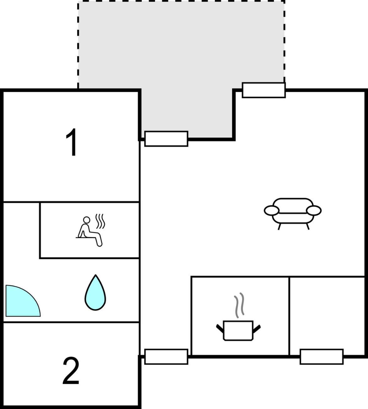 2 Bedroom Nice Home In レヒリン エクステリア 写真